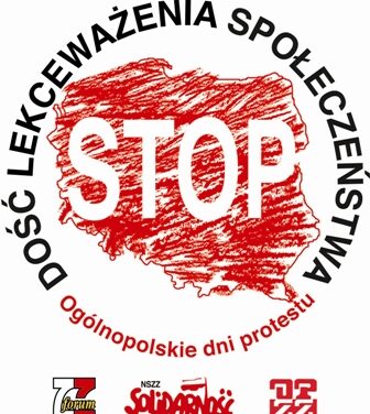 Solidarność industriAll Europe z protestującymi związkowcami w Warszawie