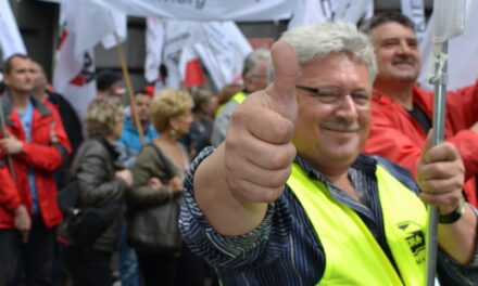 Protest górniczy w Katowicach