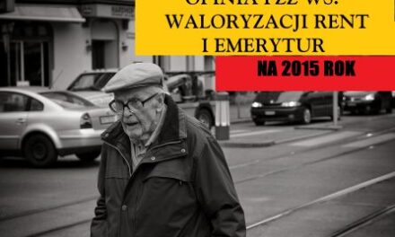 FZZ WS. WALORYZACJI RENT I EMERYTUR NA 2015 ROK