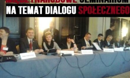 MIĘDZYNARODOWE SEMINARIUM NA TEMAT DIALOGU SPOŁECZNEGO