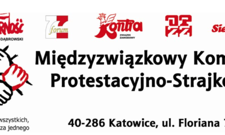 Apel Międzyzwiązkowego Komitetu Protestacyjno-Strajkowego