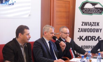 Zebranie Delegatów związków zawodowych Kadra w KW S.A.