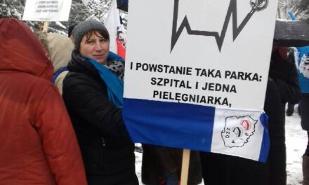 KADRA wsparła protest pracowników szpitala Murcki