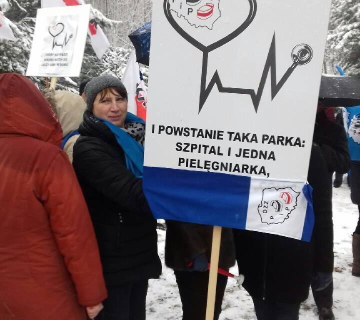 KADRA wsparła protest pracowników szpitala Murcki