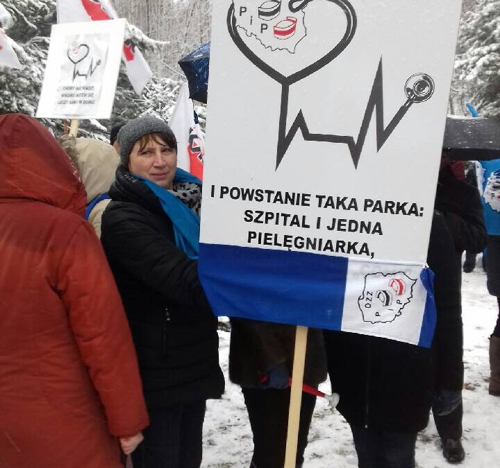 KADRA wsparła protest pracowników szpitala Murcki