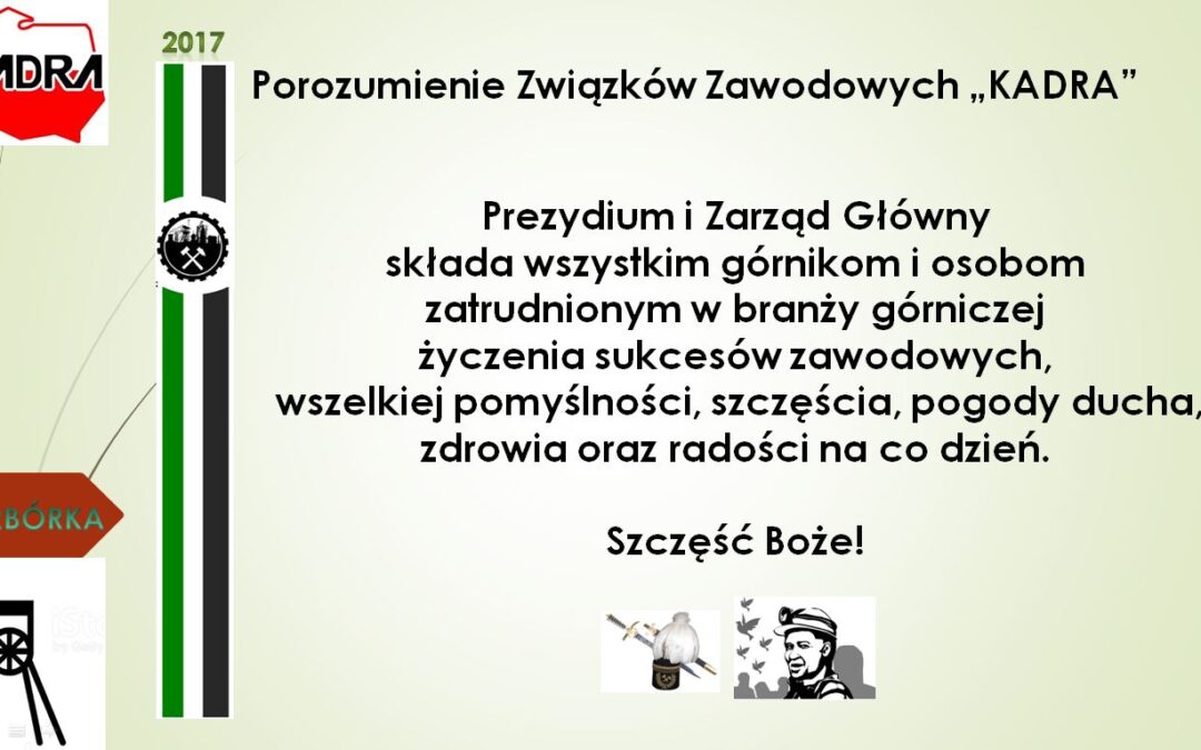 Życzenia z okazji Barbórki