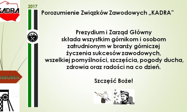 Życzenia z okazji Barbórki