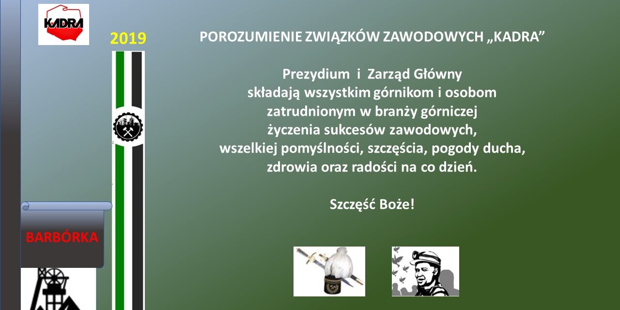 Życzenia z okazji Barbórki